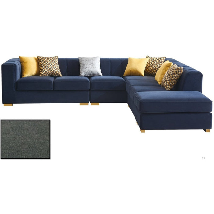 Ebbe Corner Sofa with Silver Legs