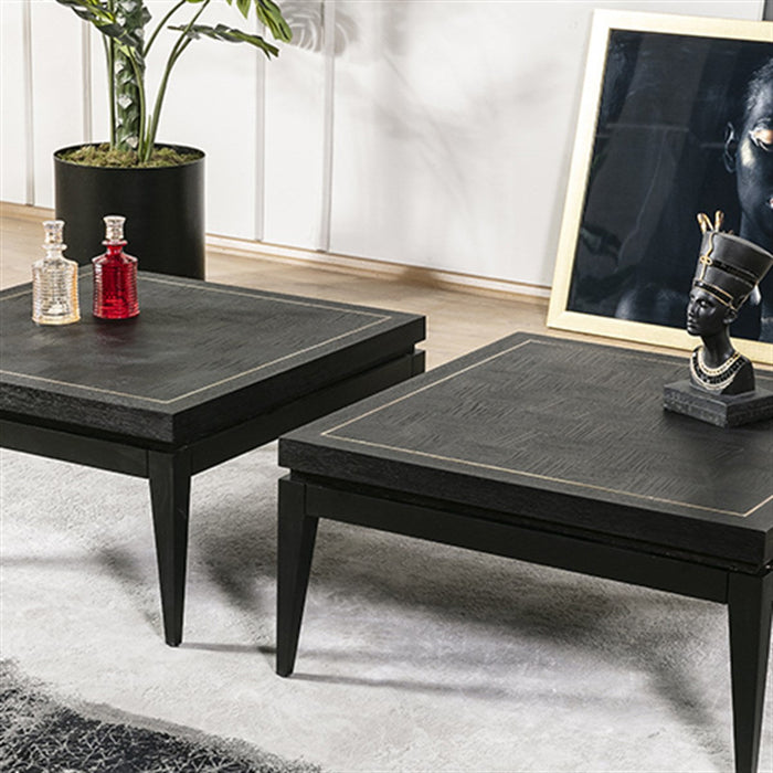 Eden Coffee Table with Black Leg