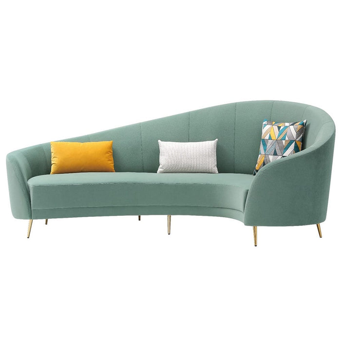 Effie velvet lounge three seater sofa