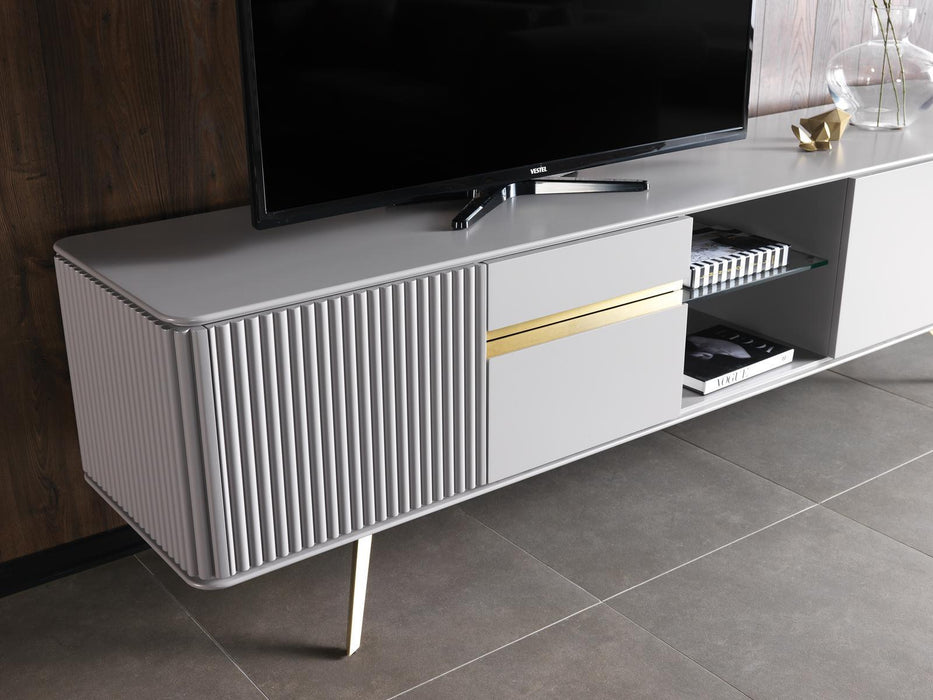Malena TV console with Shelves