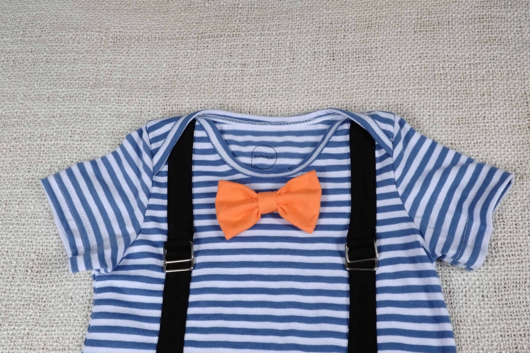 ONE BLUE BABY SUIT WITH FOUR TIE 9-12 MONTHS