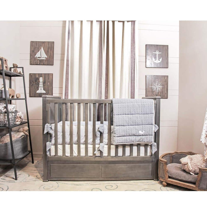 ONIE BABY CRIB WITH MATTRESS IN BEECH WOOD