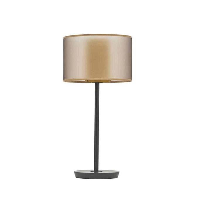 ROSSINA METAL SATIN COATED PVC HAT TABLE LAMP