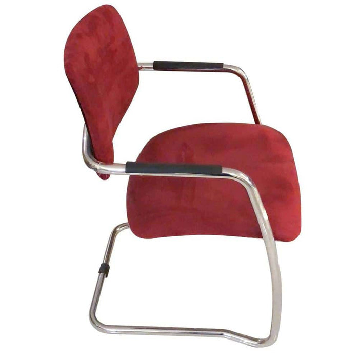 SANTANA SINGLE VISITOR'S CHAIR IN RED